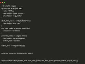 FinData Explorer: A Step-by-Step Tutorial Using BeautifulSoup, yfinance, matplotlib, ipywidgets, and fpdf for Financial Data Extraction, Interactive Visualization, and Dynamic PDF Report Generation
