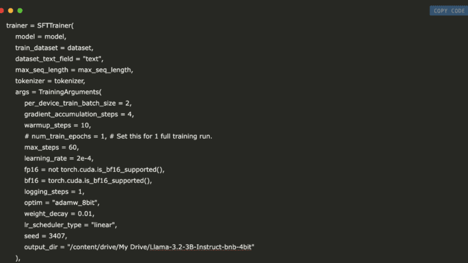Fine-Tuning Llama 3.2 3B Instruct for Python Code: A Comprehensive Fine-Tuning Llama 3.2 3B Instruct for Python Code: A Comprehensive Guide with Unsloth