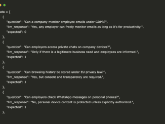 A Code Implementation of Using Atla's Evaluation Platform and Selene Model via Python SDK to Score Legal Domain LLM Outputs for GDPR Compliance