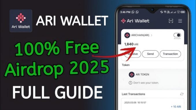 Ari Wallet Airdrop Guide | How to Claim Ari Chain Mining Airdrop