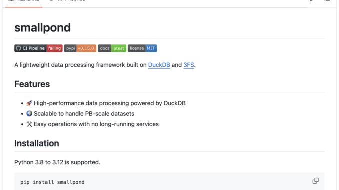 DeepSeek AI Releases Smallpond: A Lightweight Data Processing Framework Built DeepSeek AI Releases Smallpond: A Lightweight Data Processing Framework Built on DuckDB and 3FS
