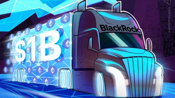 Ethereum eyes 65% gains from 'cycle bottom' as BlackRock ETH Ethereum eyes 65% gains from 'cycle bottom' as BlackRock ETH stash crosses $1B