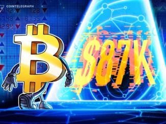 Bitcoin 'breaking out' as it retakes $87K after early April slump