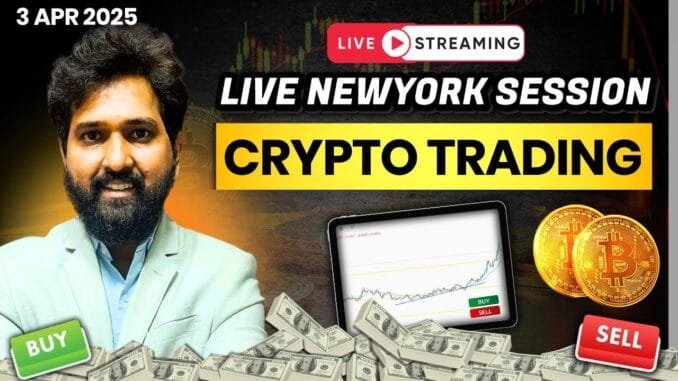 Live Crypto Trading | Bitcoin Trading| Delta Exchange India | 3 Apr| #bitcoin #crypto