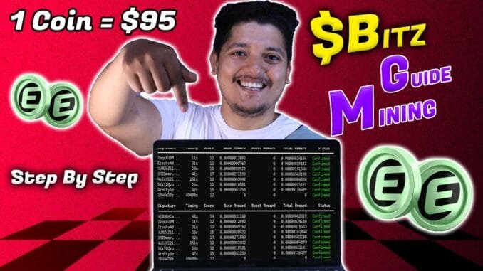 Node + Mining Airdrop - $BITZ POW Mining CLI Guide 2025 🤑 | Eclipse 1 $BITZ = $95 Mining Steps 🔥