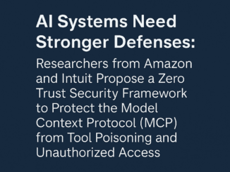 Researchers from AWS and Intuit Propose a Zero Trust Security Framework to Protect the Model Context Protocol (MCP) from Tool Poisoning and Unauthorized Access