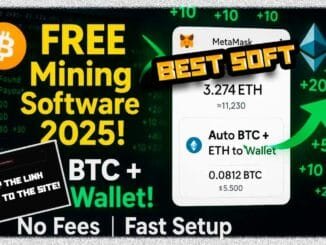FREE Crypto Wallet Mining Software | Tutorial | BTC / ETH Mining PC / 2025 | Tutorial