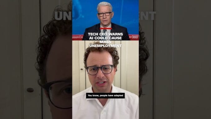 Tech CEO warns AI could cause mass unemployment