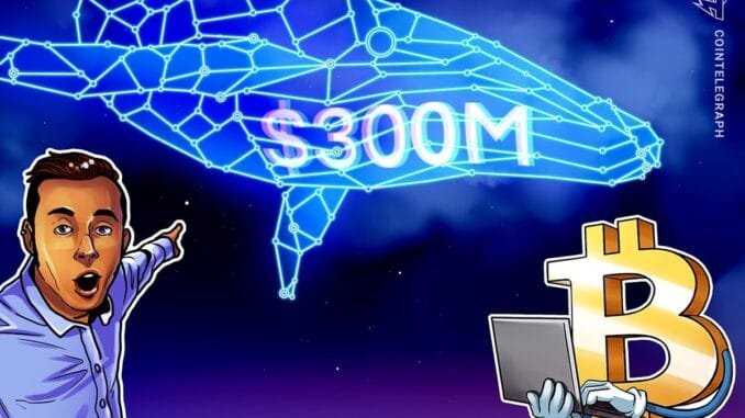 Bitcoin Whale open $300M leveraged position: James Wynn alt? Bitcoin Whale open $300M leveraged position: James Wynn alt?