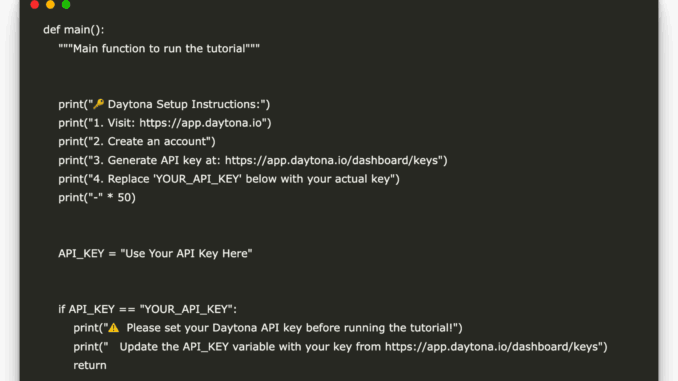 Build a Secure AI Code Execution Workflow Using Daytona SDK Build a Secure AI Code Execution Workflow Using Daytona SDK