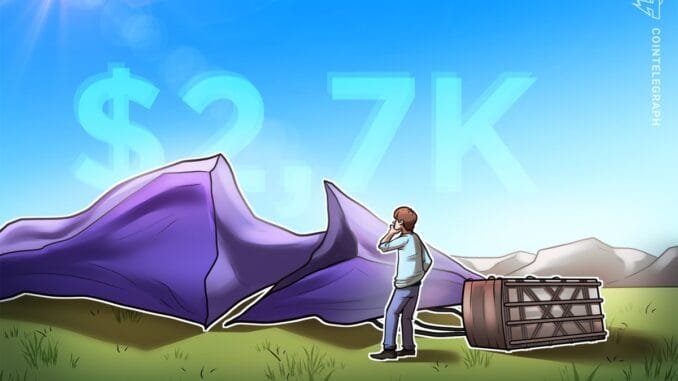 Ethereum looks unlikely to break $3,000 in the near term Ethereum looks unlikely to break $3,000 in the near term as network activity stays sluggish