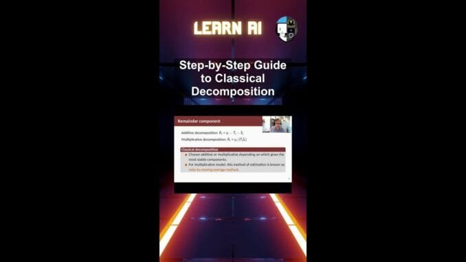 Step-by-Step Guide to Classical Decomposition #ai #artificialintelligence #machinelearning #aiagent