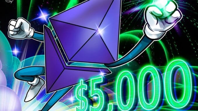 $5K ETH Price Possible Due To ETF Inflows, Treasuries $5K ETH Price Possible Due To ETF Inflows, Treasuries