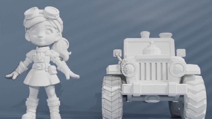 A model for 'art-grade' 3D assets A model for 'art-grade' 3D assets