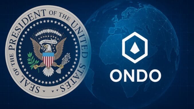 Ondo Finance Featured In White House Report As Key Player Ondo Finance Featured In White House Report As Key Player In RWA Tokenized Finance