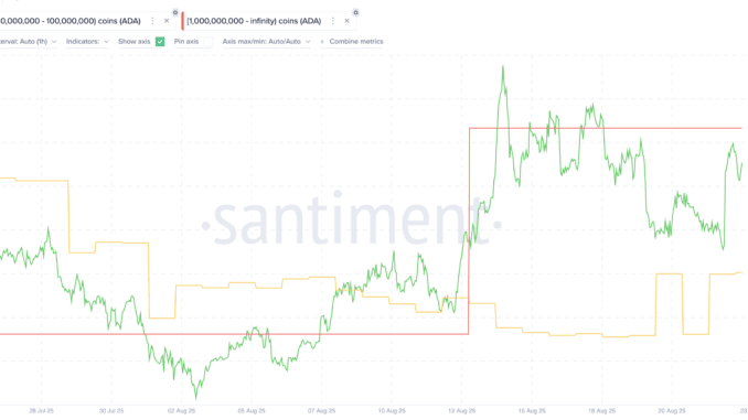 What Crypto Whales Are Buying After Powell’s Jackson Hole Speech Cardano as one of the Coins Crypto Whales are Buying