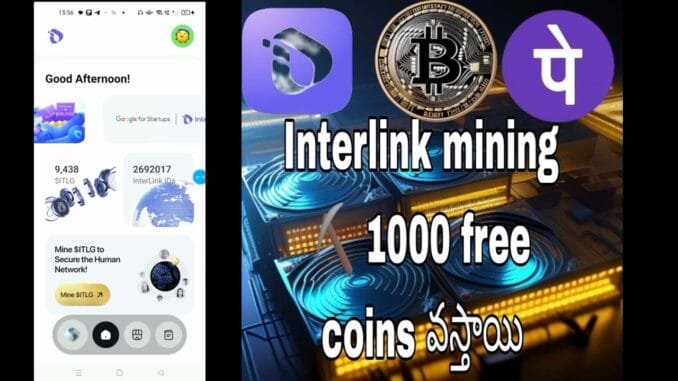 #interlinknetwork free mining 😄 app  💰#crypto