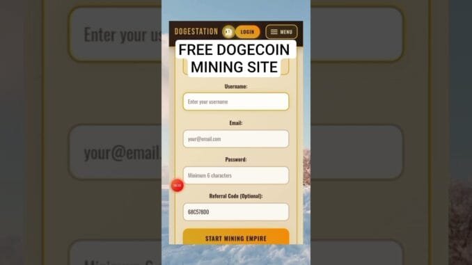 Free DOGEcoin Mining Site Review #shorts