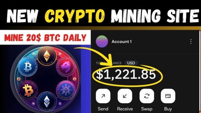 New Crypto Mining Website Today  🤑 | Crypto Cloud Mining |  Crypto Mining Platform | Crypto