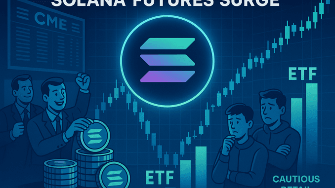 Solana futures surge as institutions drive open interest to record Solana futures surge as institutions drive open interest to record highs