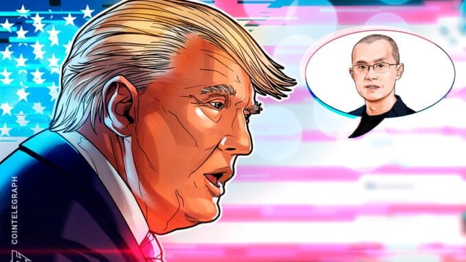 Trump Pardons Binance Founder CZ