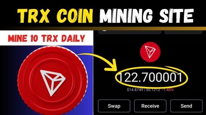TRON Coin Mining Website  🤑 | Crypto Cloud Mining | Crypto Mining Platform | Crypto