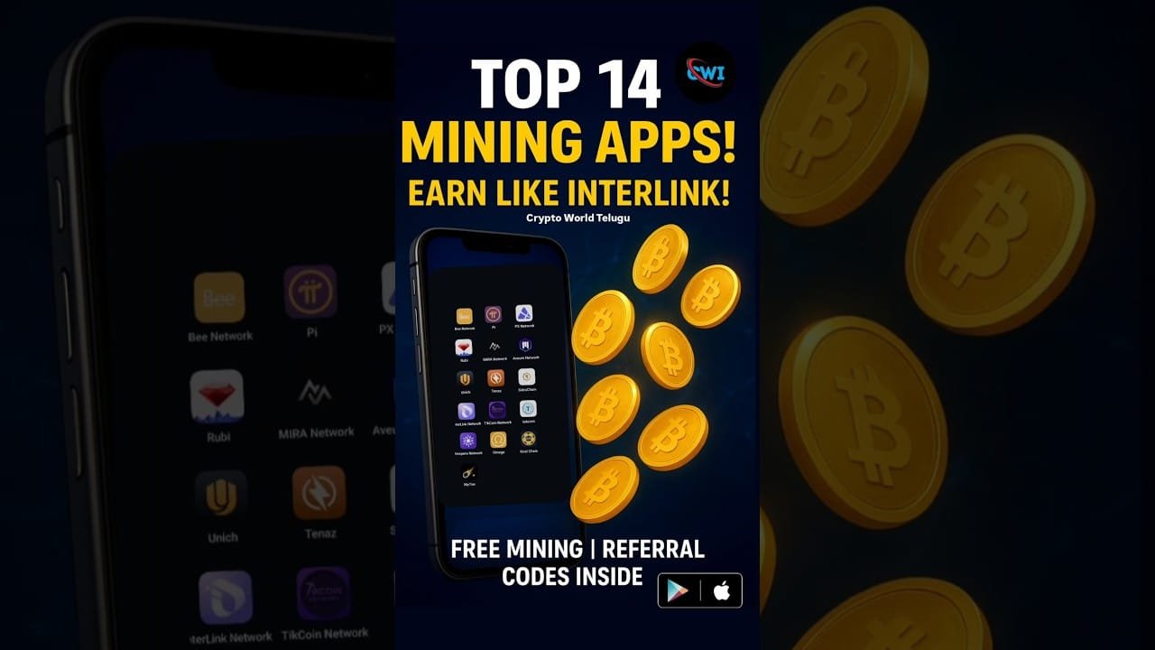 Top 14 Free Crypto Mining Apps 2025 | Genuine Projects & Referral Codes ...