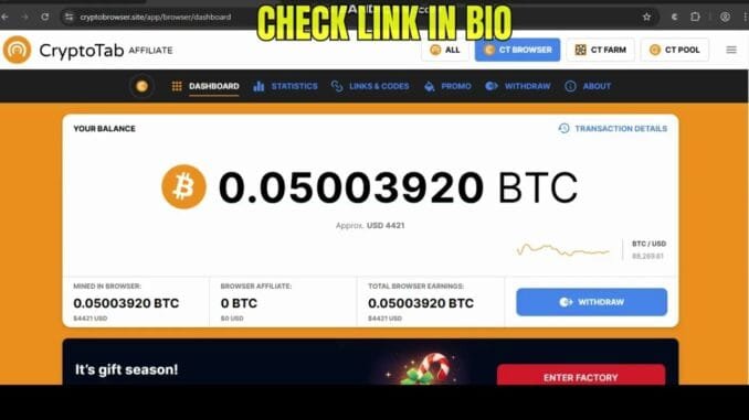 Earn Bitcoin Fast 🔥 CryptoTab Bitcoin Mining Script That Really Works