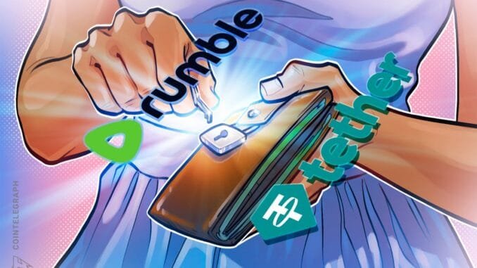 Rumble and Tether Release Rumble Wallet for In-App Crypto Tips