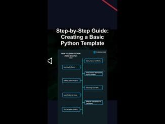 Step-by-Step Guide: Creating a Basic Python Template #ai #artificialintelligence #machinelearning