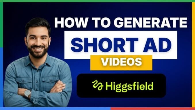 How to generate short ad videos with Higgsfield AI[FULL GUIDE]