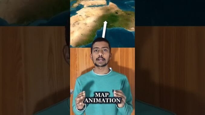 AI Se Viral Map Animation Kaise Banaye – After Effects Ki Zarurat Nahi ! 🔥😲 #ytshorts