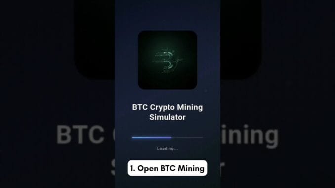 BTC Mining Guide | Crypto Mining Simulator 📱 #shorts