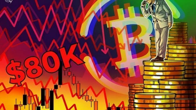 Bitcoin Bears At Risk Of $1.4B Liquidation If BTC Rallies To $80K