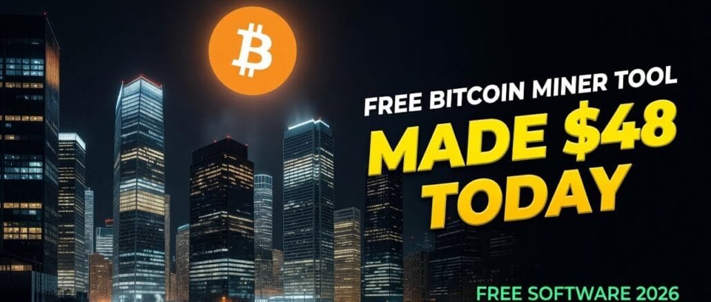 Found a free Bitcoin mining software to try at home — made $48 today