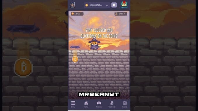 How to play coinclick (mini game ) in roller coin #crypto #mining #bitcoin #btc #viral #mining