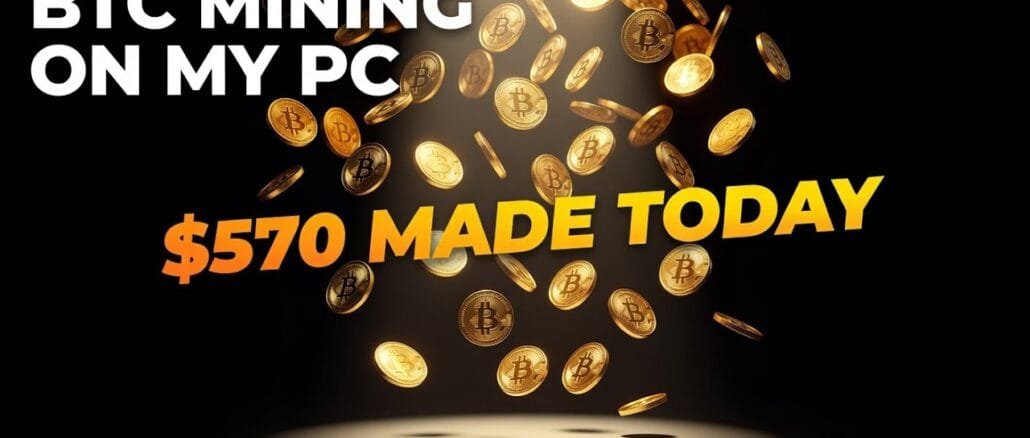 My Surprising Results After Testing Bitcoin Mining on My PC – $570 Made Today