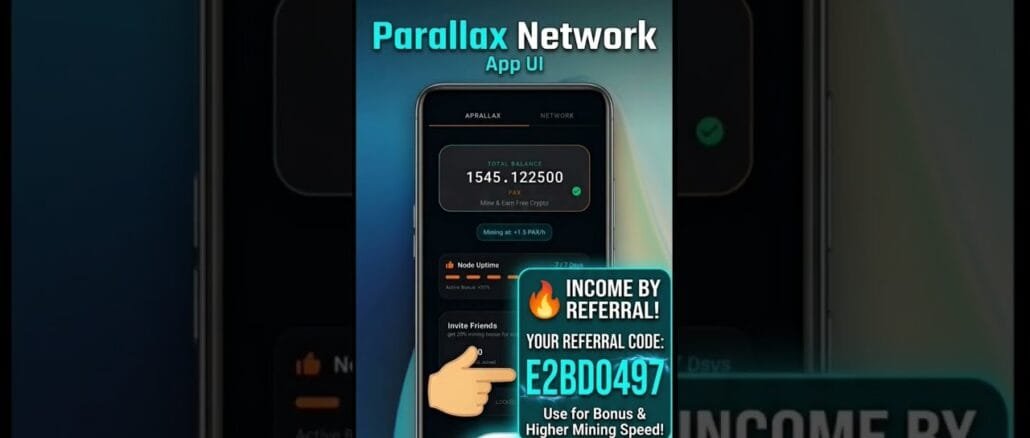 মোবাইল দিয়ে ফ্রি ইনকাম ২০২৬ | Parallax Network Mining Full Guide! 💰 #parallaxnetwork