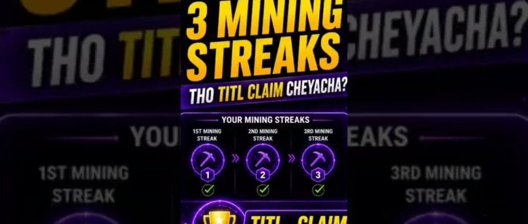 3 Mining Streaks = Free TITL Coin 💸 #smartphone #youtubeshorts #tech #interlink #socialdownloader