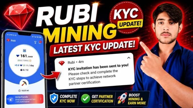 Rubi Mining KYC Update | KYC Live Process Full Guide Step By Step