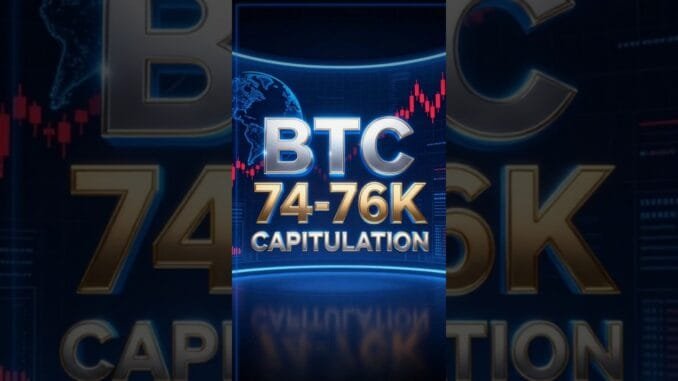 【Multi SUB】BTC 74-76K Capitulation: $576M Liquidations! 🚨 #shorts #cryptonews
