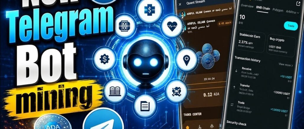 CryptoDataLab FREE Telegram Mining Bot 😱 || Today New Instant Offer || New Exchange Event