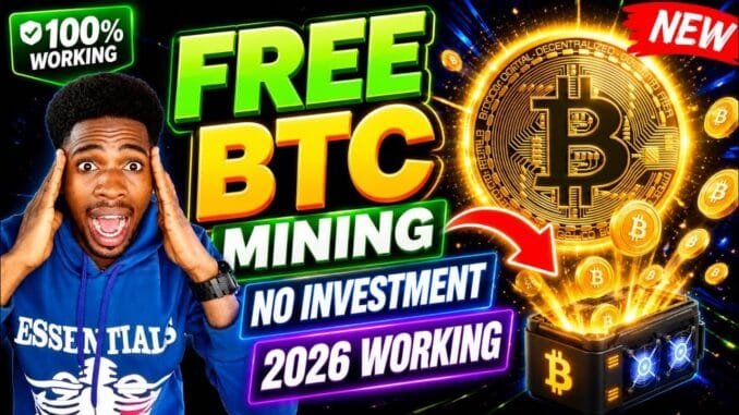 Free Bitcoin Mining Website 2026 | Mine BTC Without Investment