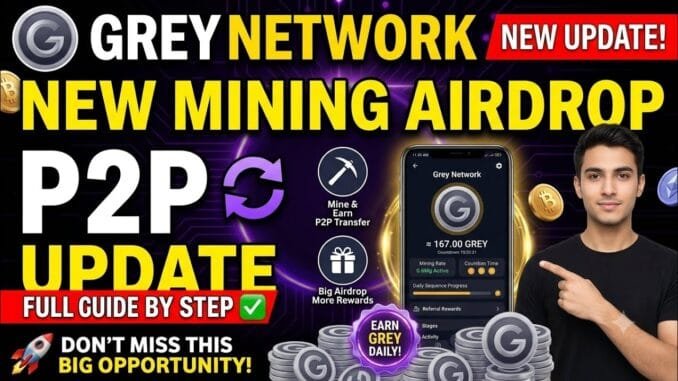 Free USDT on GREY NETWORK  Project  / Full  Guide on this  Airdrop project..( SURE &LEGIT) JOIN NOW