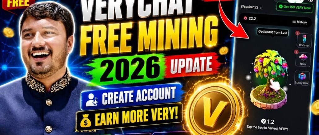 VeryChat Free Mining App 2026 | VeryChat Account Kaise Banaye | Free Coins Mining Full Guide