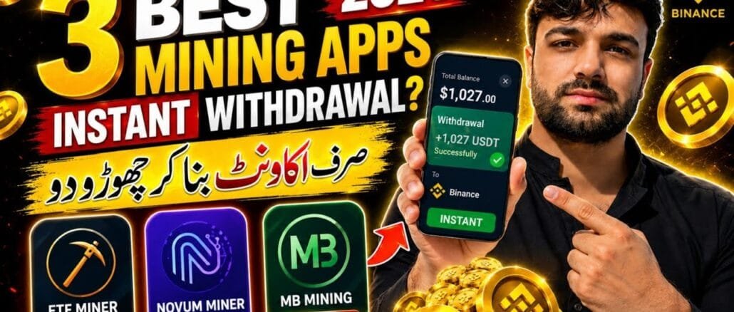 🔥 3 BEST Mining Apps 2026 | Instant Withdrawal and Honest Review | Zia Tricks