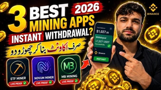 🔥 3 BEST Mining Apps 2026 | Instant Withdrawal and Honest Review | Zia Tricks