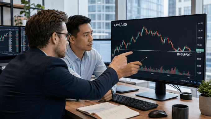 AAVE holds above $90 as protocol deposits rise, but retail AAVE holds above $90 as protocol deposits rise, but retail demand weakens