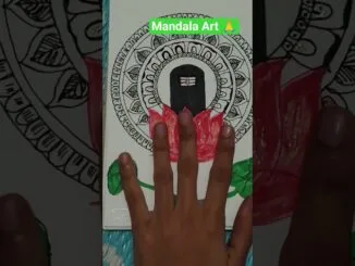 Beginners Shivalinga mandala Art 🙏🌺#shorts #viralshorts #AI creation Genz