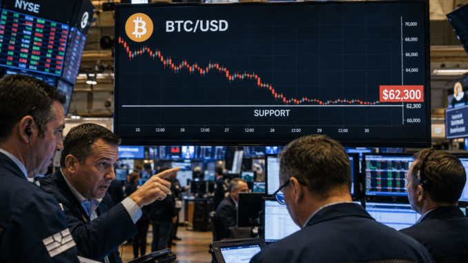 Bitcoin holds $62,300 support as BTC attempts short-term recovery Bitcoin holds $62,300 support as BTC attempts short-term recovery